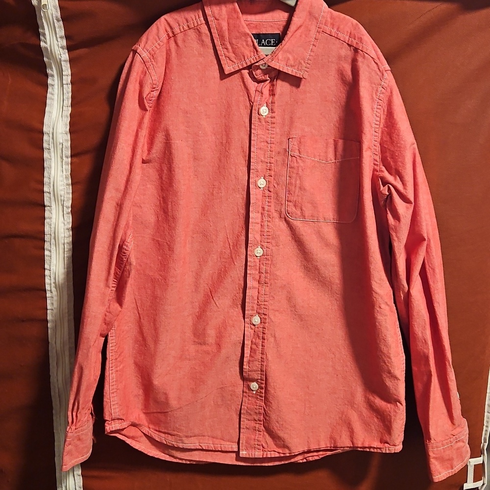 The Children's Place Long Sleeve Button Up - Large 10-12